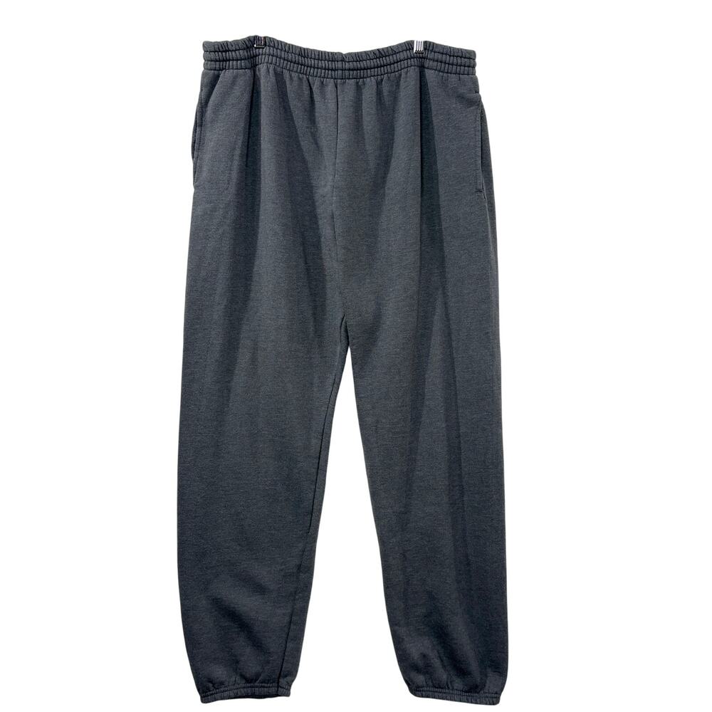 Fruit of the Loom Size XL Vintage Sweatpants Dark‎ Gray Elastic Leg Pull On